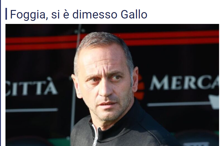 Fabio GALLO lascia il Foggia
